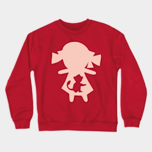 Monkey Girl - Pink Crewneck Sweatshirt